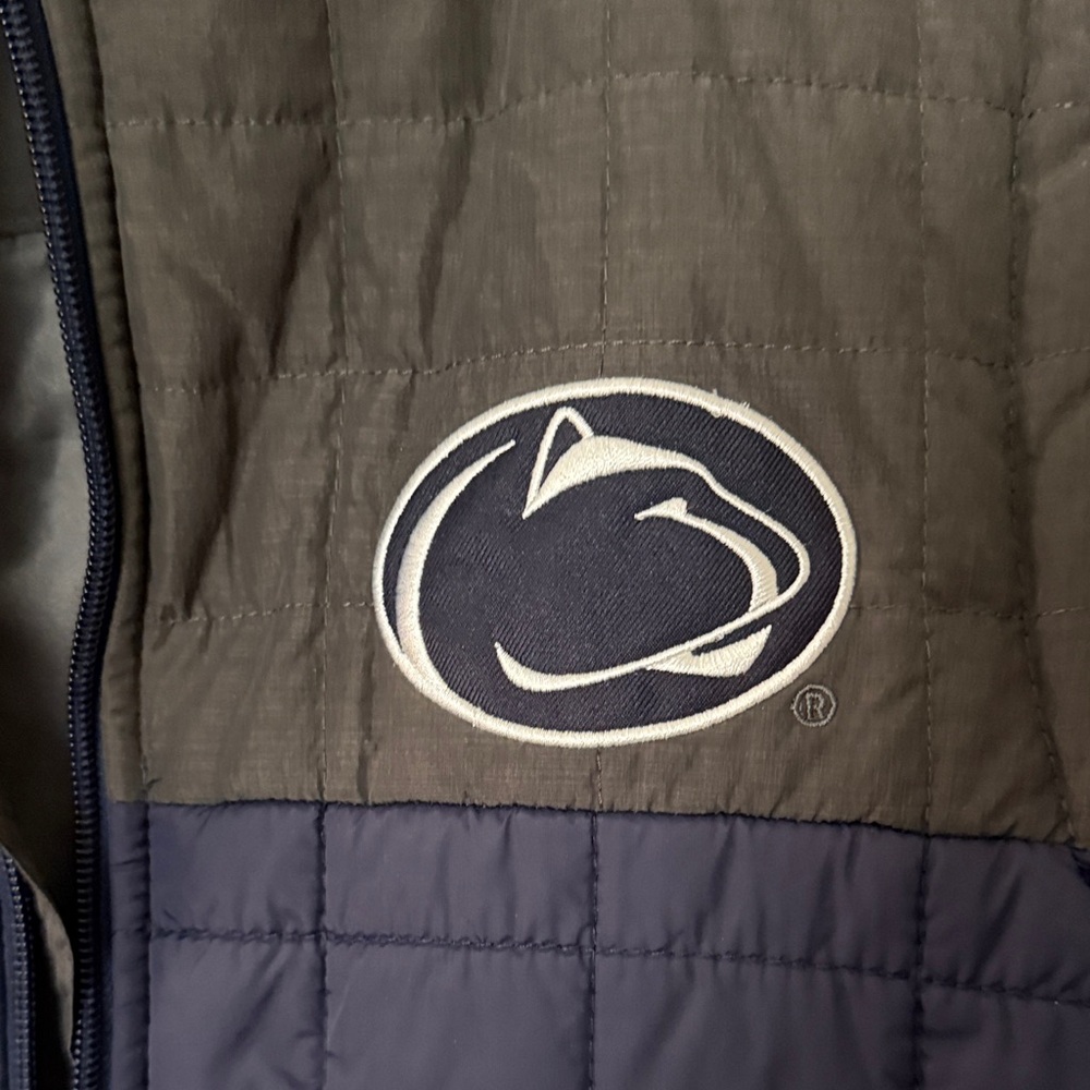 Colosseum Navy and Gray PENN STATE Quilted Vest - Picture 3 of 6